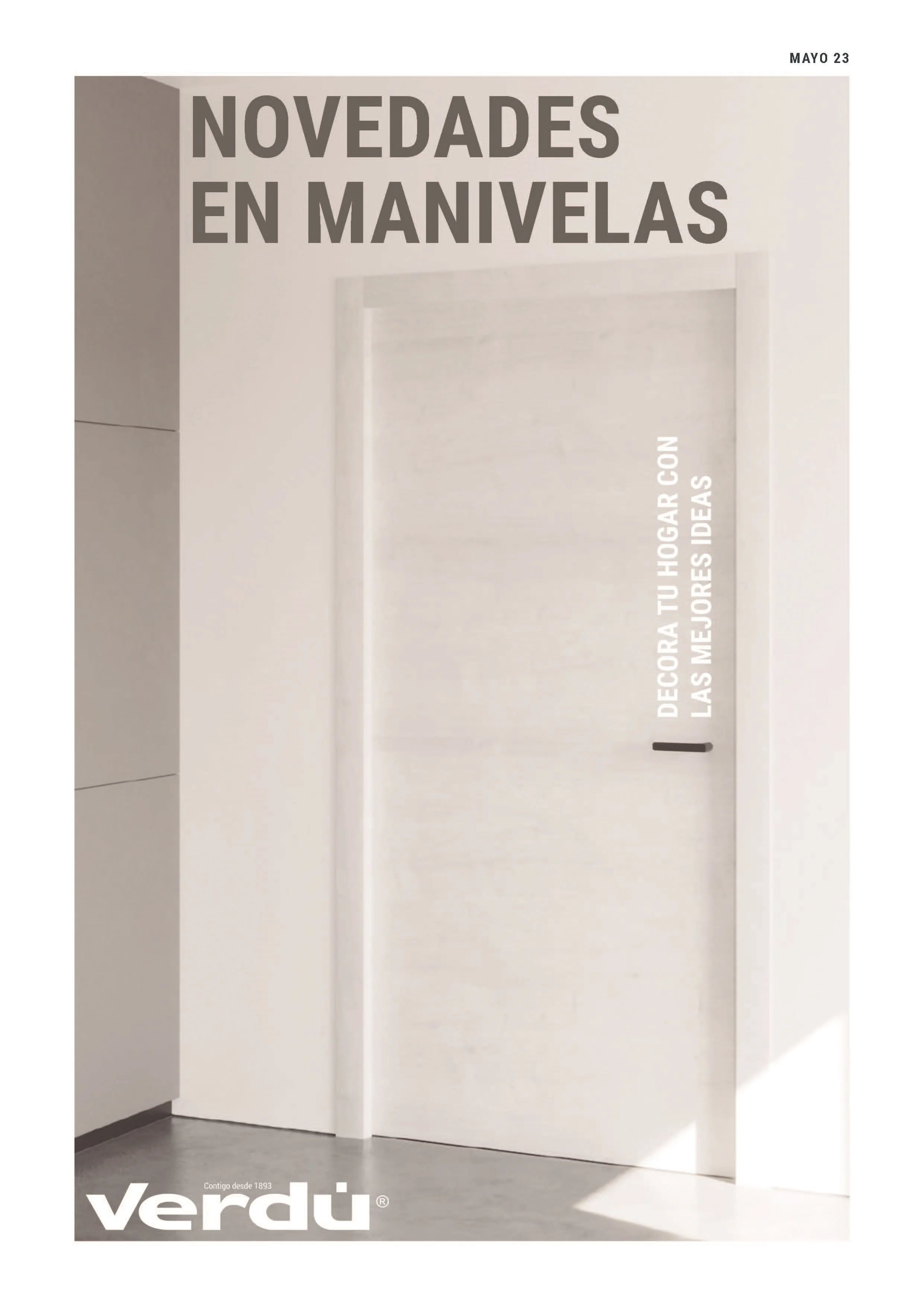 Portada del catálogo Folleto de Manivelas