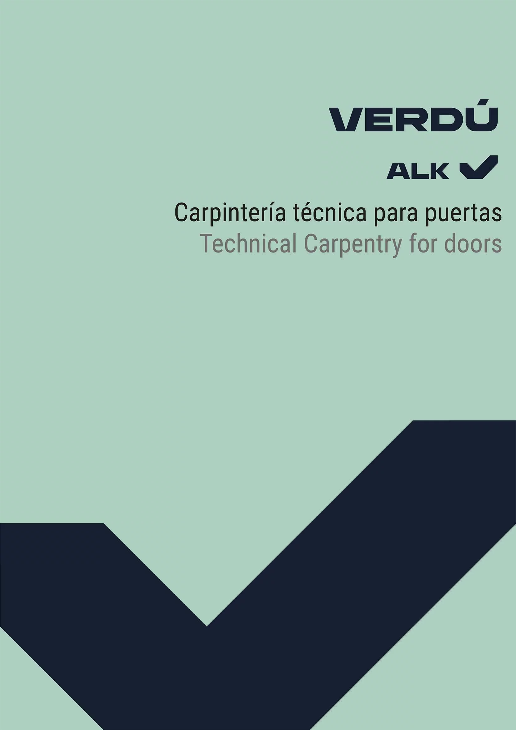 Portada del catálogo Carpintería Técnica para Puertas
