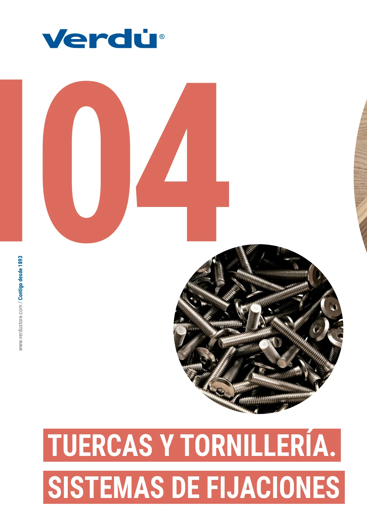 Portada del catálogo Tornillería 20.20